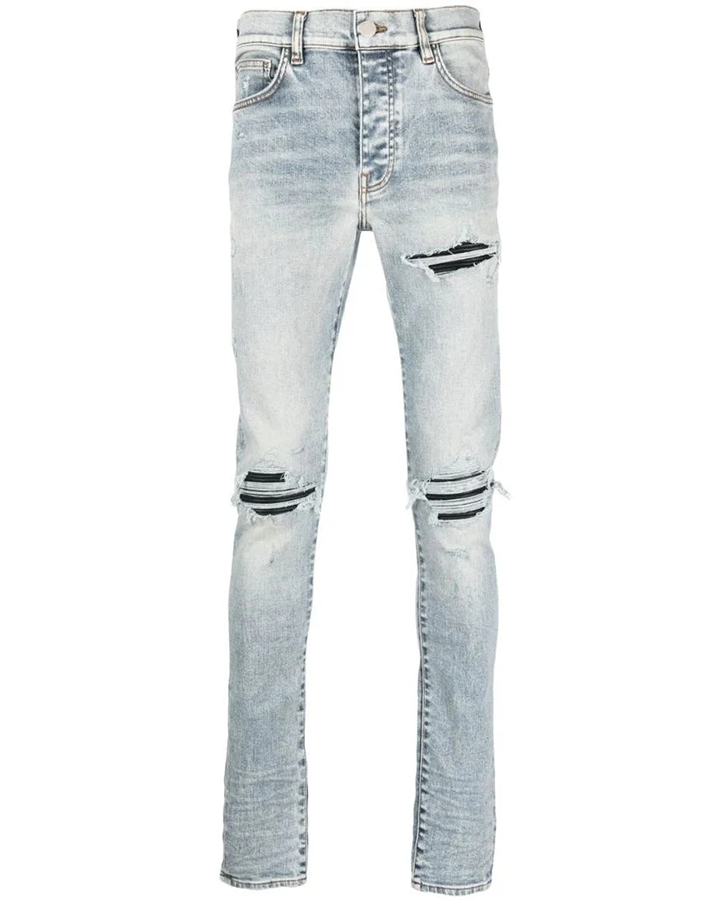Amiri MX1 Stone Indigo Washed Ripped Jeans in Blue – TheDesignerBox NL