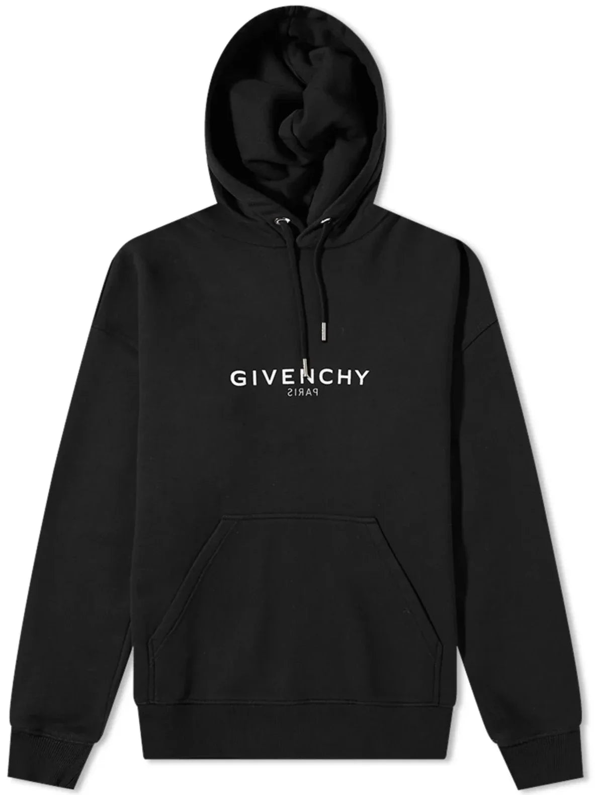 Givenchy Hoodie met omgekeerd logo zwart