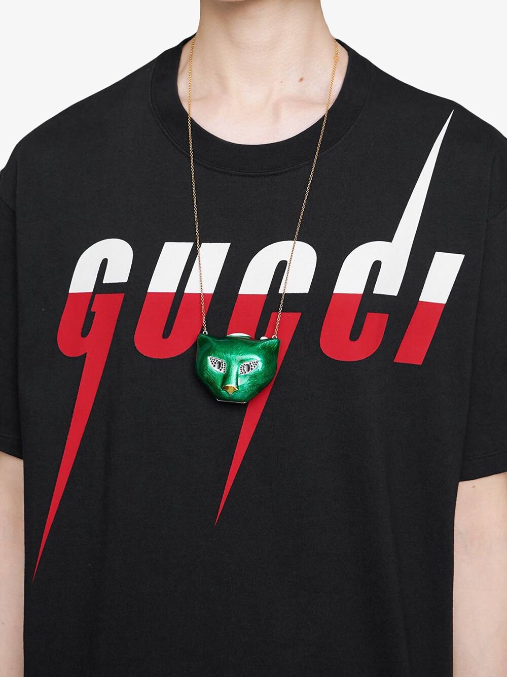Gucci Blade Print T-shirt Zwart