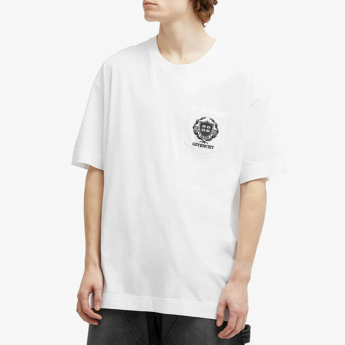 Givenchy Crest Logo T-shirt in het wit