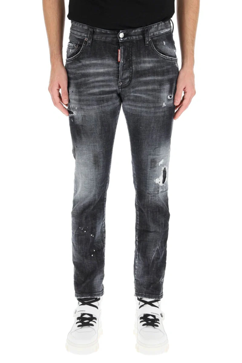 Dsquared2 Gescheurde kniewas Cool Guy Jeans in zwart