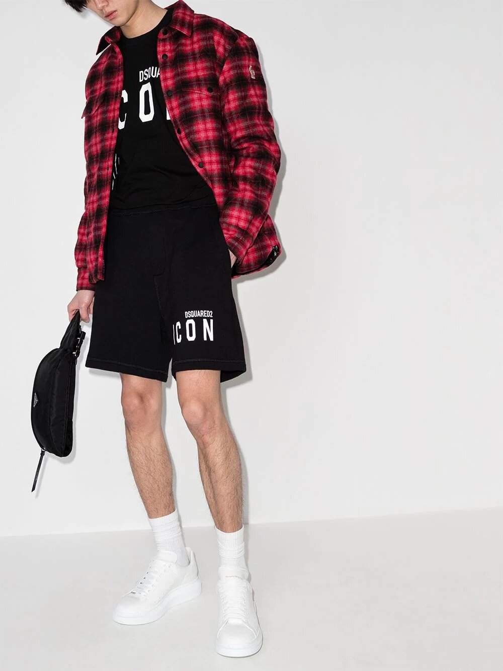 Dsquared2 Icon Logo-print short zwart