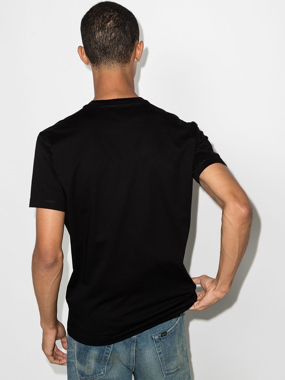 Dsquared2 T-shirt met iconenprint in zwart 