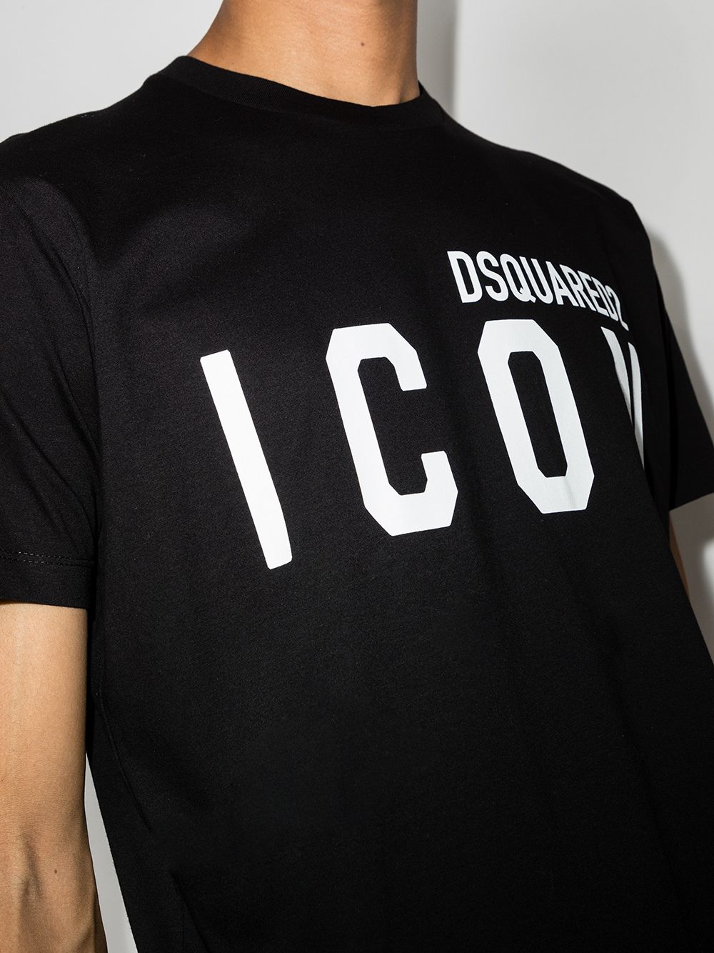 Dsquared2 T-shirt met iconenprint in zwart 
