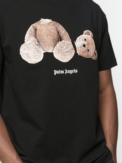 Palm Angels T-shirt met teddybeerprint in zwart 