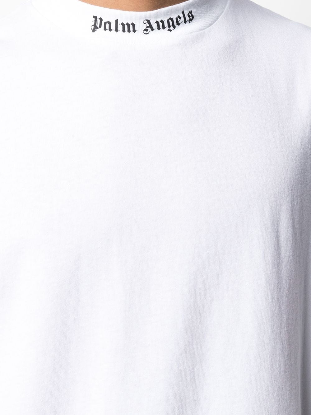 Palm Angels oversized T-shirt met opstaande hals in wit