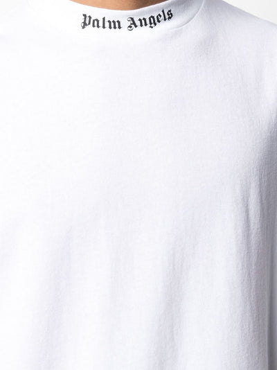Palm Angels oversized T-shirt met opstaande hals in wit