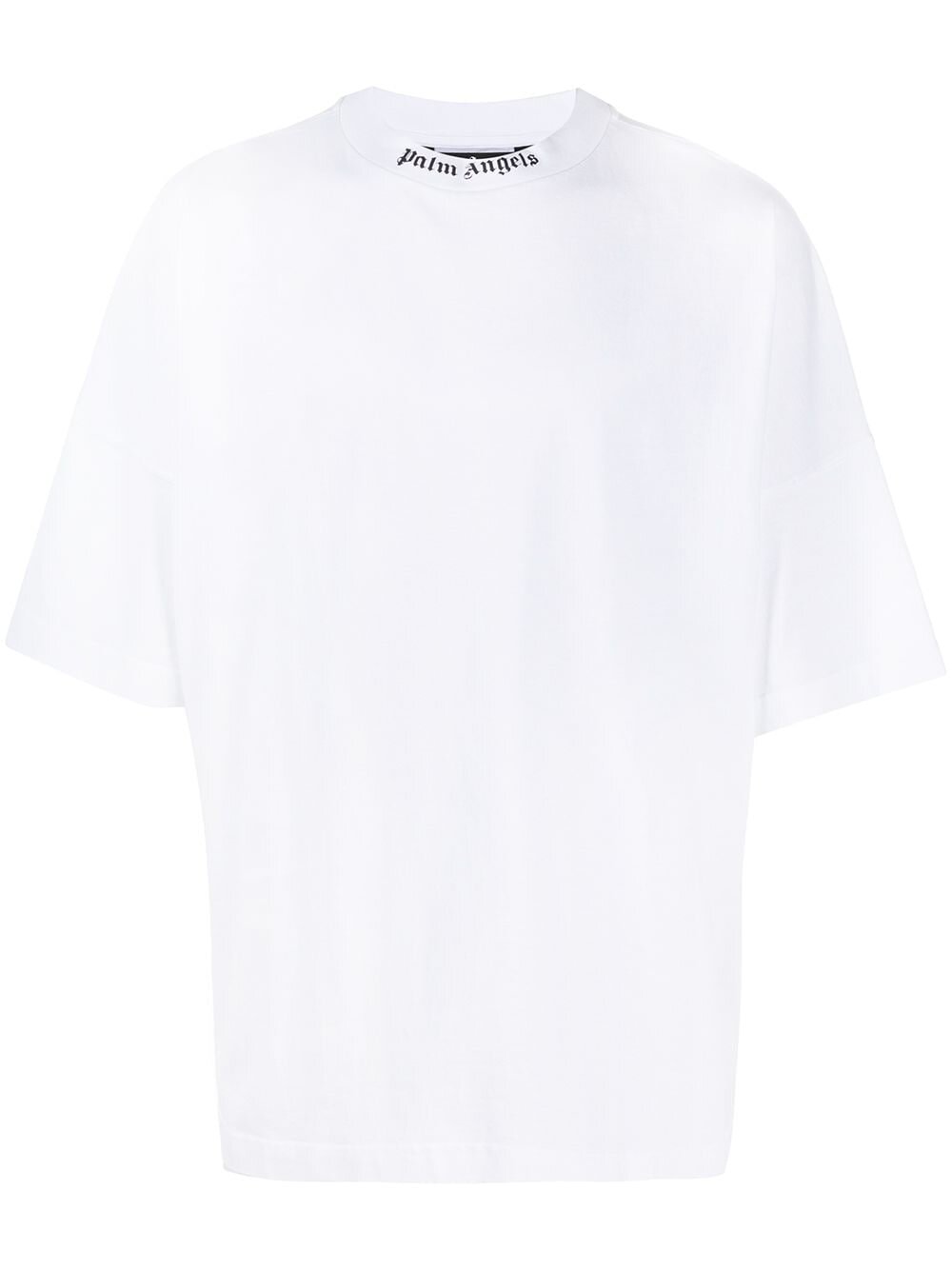 Palm Angels oversized T-shirt met opstaande hals in wit