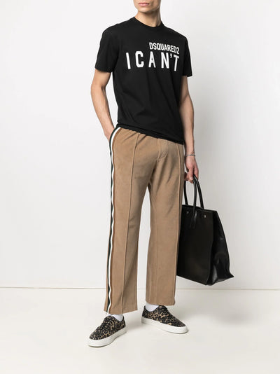 Dsquared2 I Can't Logo Bedrukt T-shirt in Zwart