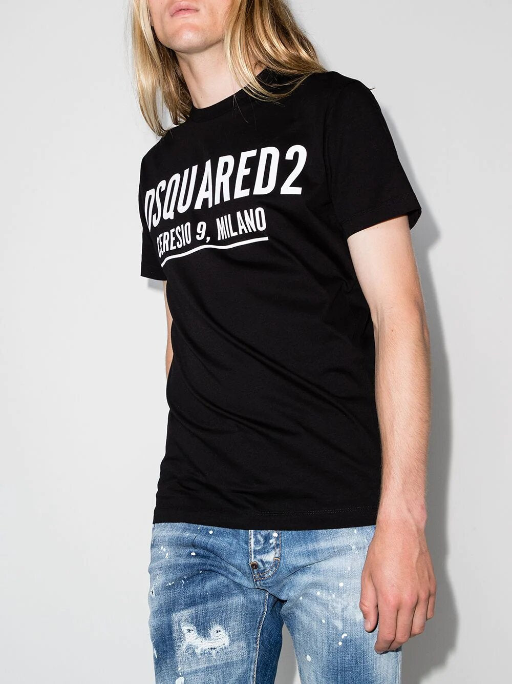 Dsquared2 Ceresio9 Cool T-shirt met logoprint in zwart 