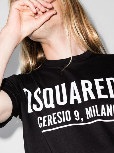 Dsquared2 Ceresio9 Cool T-shirt met logoprint in zwart 