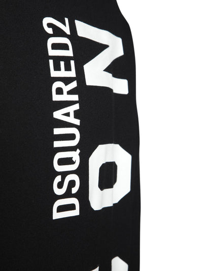 Dsquared2 Jersey sweatshirt met verticale icoonprint zwart