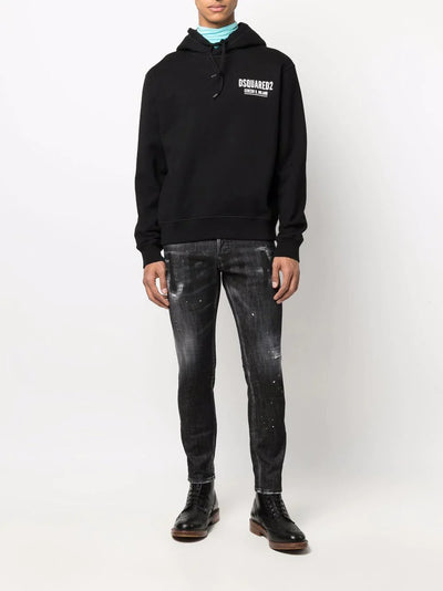 Dsquared2 Mini-logo Ceresio 9-hoodie in zwart