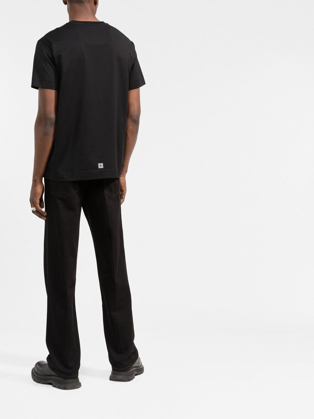 Geborduurd T-shirt met Givenchy College-logo zwart