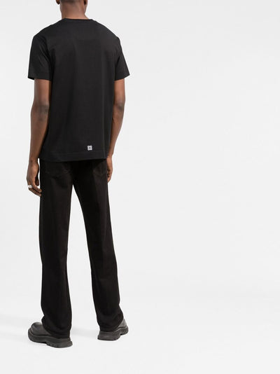 Geborduurd T-shirt met Givenchy College-logo zwart