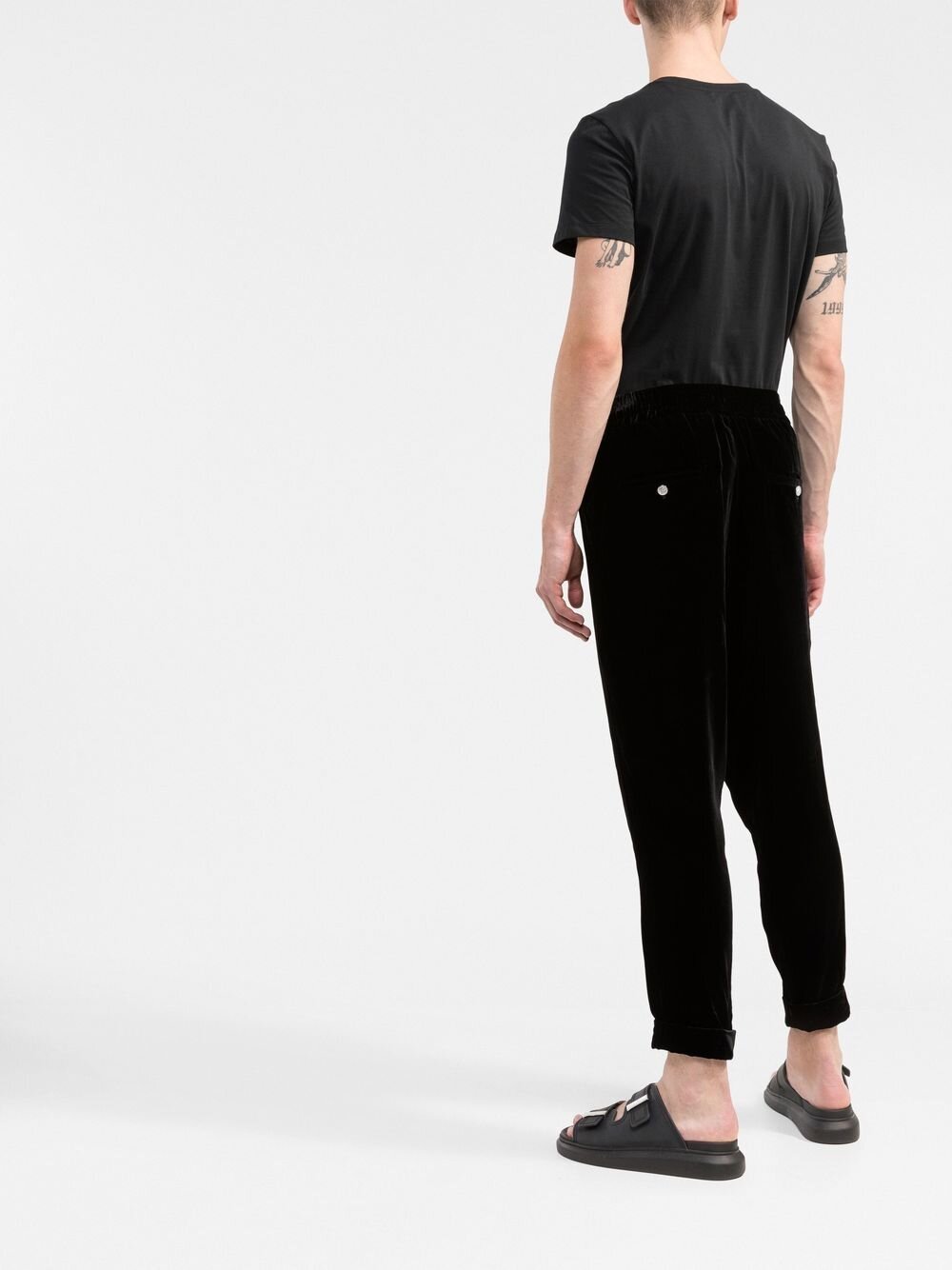 Balmain Paris Print Logo Zwart T-shirt 