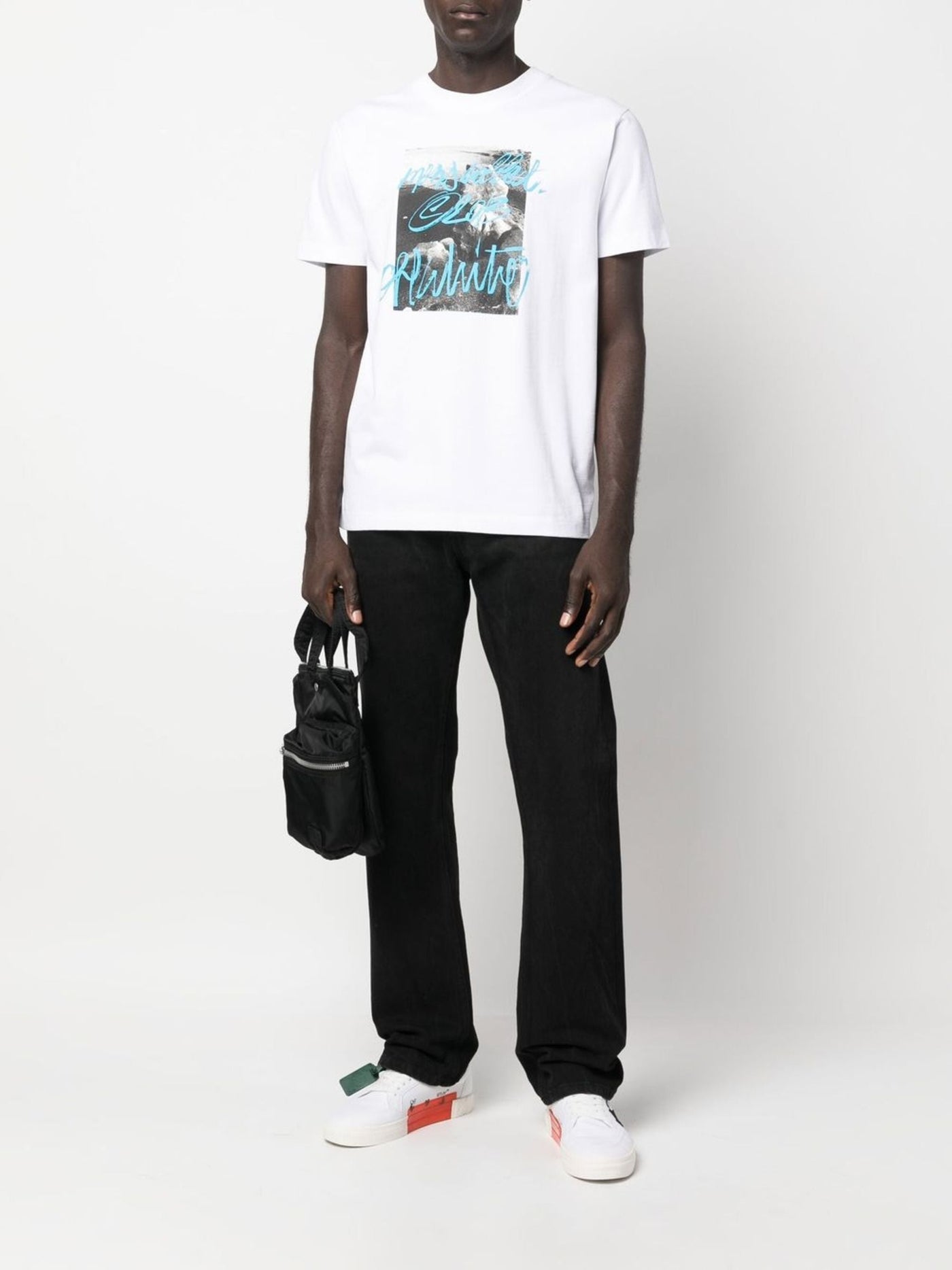 Off-White Rocks Type Print T-shirt in het wit
