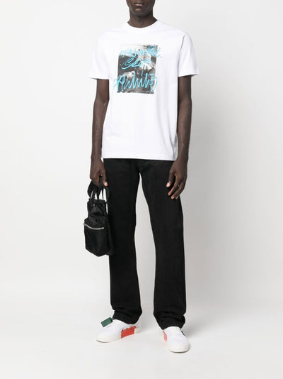 Off-White Rocks Type Print T-shirt in het wit