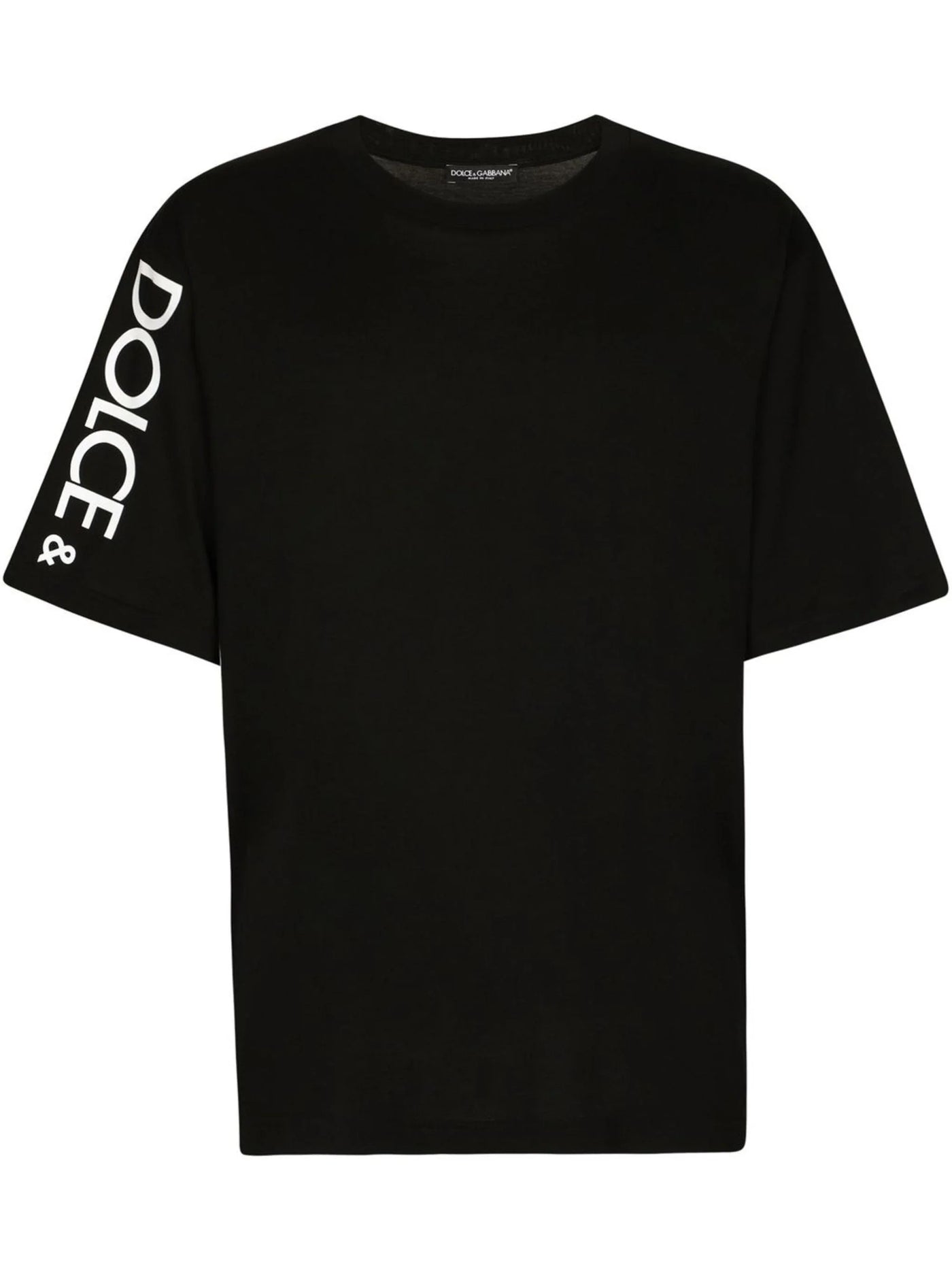 Dolce &amp; Gabbana T-shirt met logoprint aan de zijkant in zwart