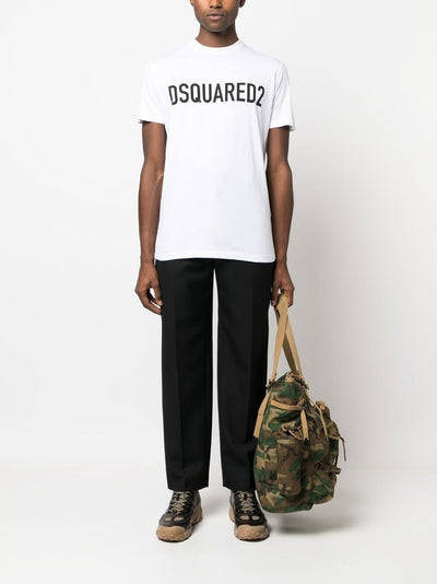 Dsquared2 Slouch T-shirt met logoprint in wit