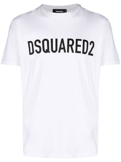 Dsquared2 Slouch T-shirt met logoprint in wit