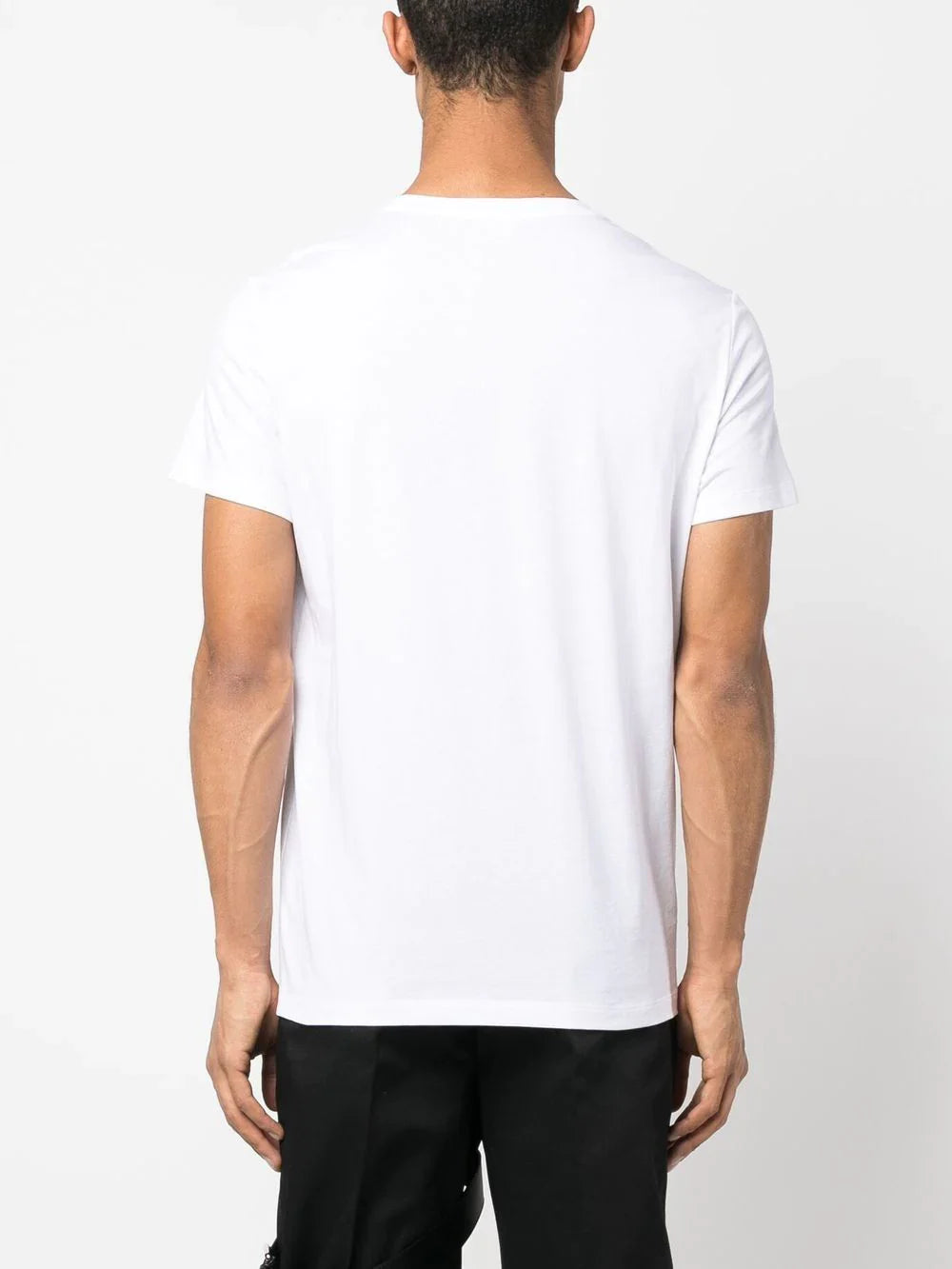 Balmain T-shirt met zilveren print in wit