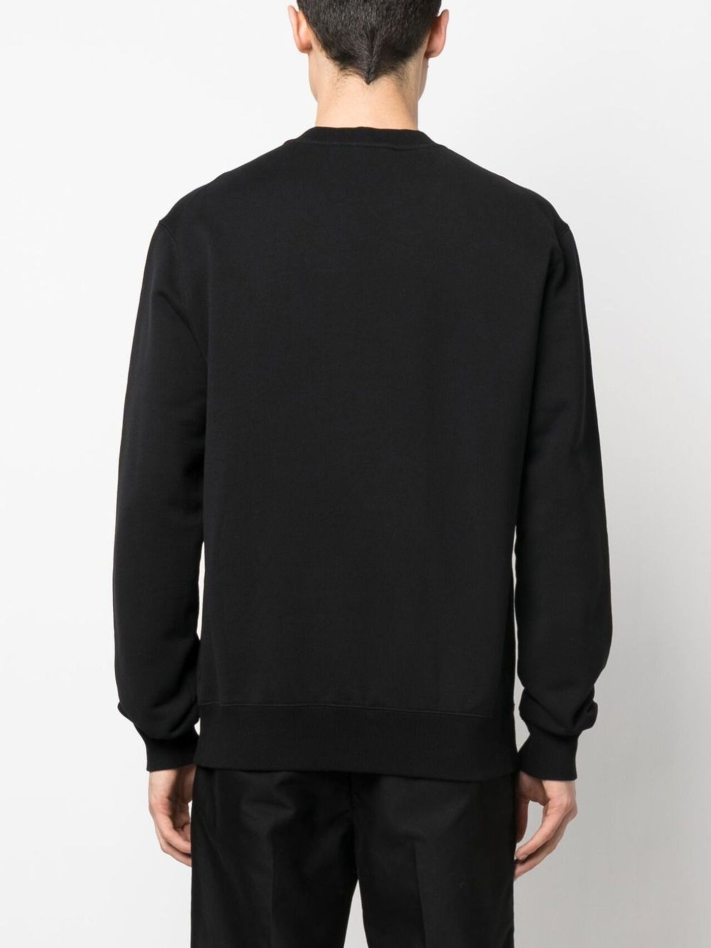 Lanvin Paris Logo Geborduurd Sweatshirt in Zwart