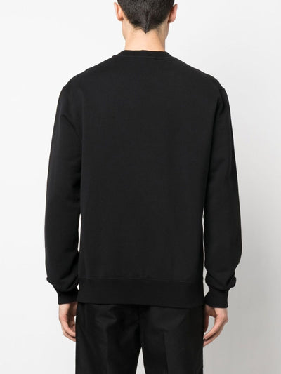 Lanvin Paris Logo Geborduurd Sweatshirt in Zwart