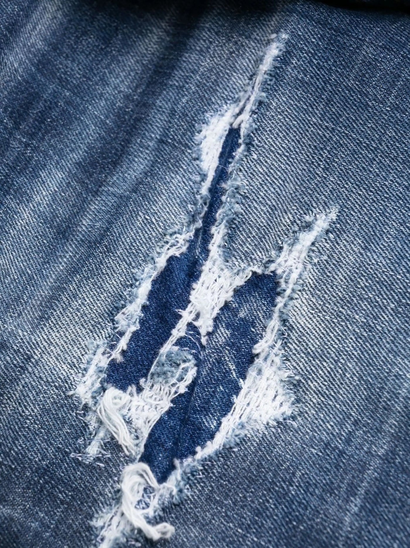 Dsquared2 1964 Patch Distressed Slim Jeans Blue