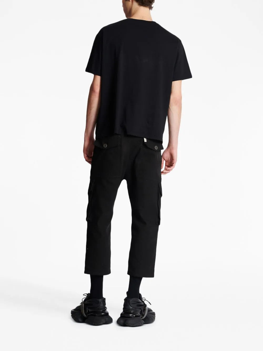 Balmain T-shirt met logoprint uit de jaren 70 in zwart 