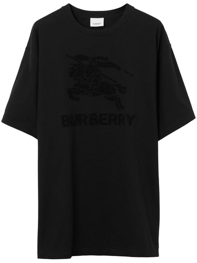 Burberry Equestrian Knight-print T-shirt Black