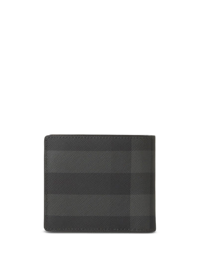 Burberry Checkered Bifold Wallet in Black