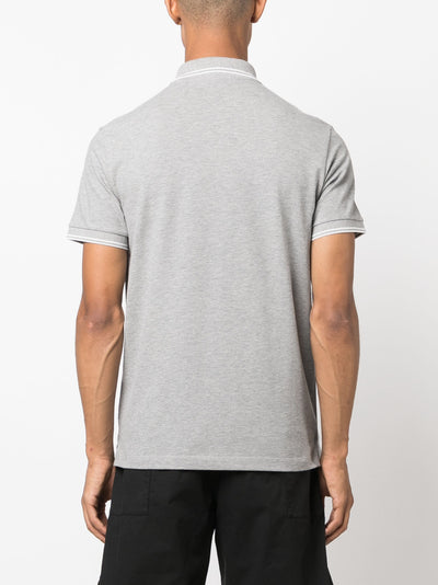Stone Island Compass Patch Logo Polo in Grijs