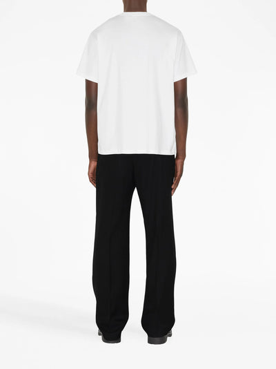 Burberry EKD Logo geborduurd T-shirt in wit
