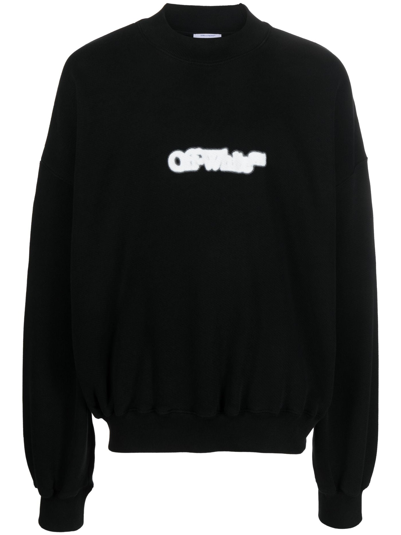 Off-White Blurr Boek Over Zwarte Sweatshirt