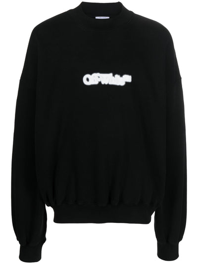 Off-White Blurr Boek Over Zwarte Sweatshirt