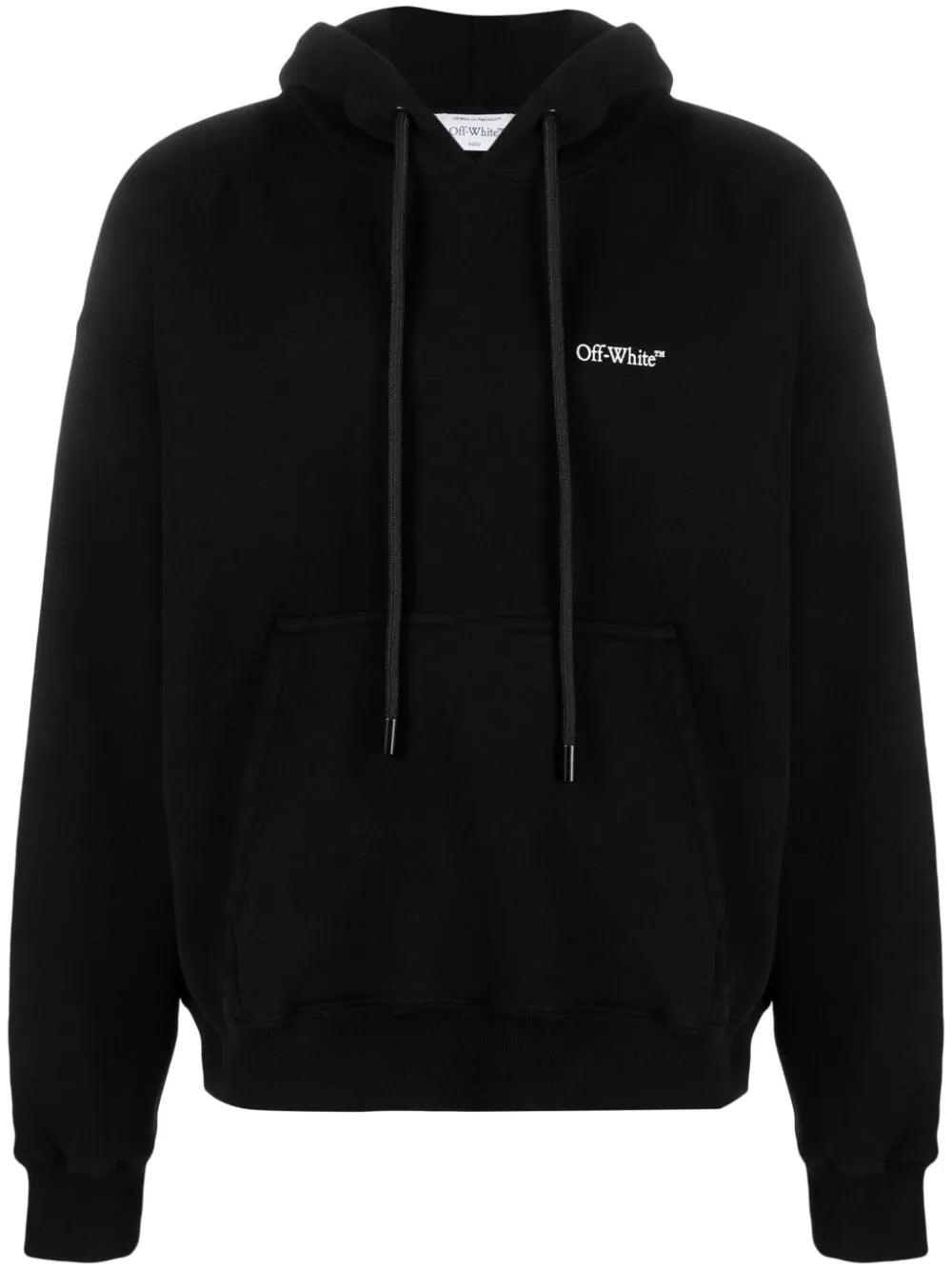 Gebroken witte Lunar Arrow skate hoodie in zwart