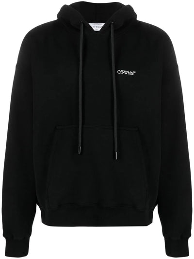 Gebroken witte Lunar Arrow skate hoodie in zwart