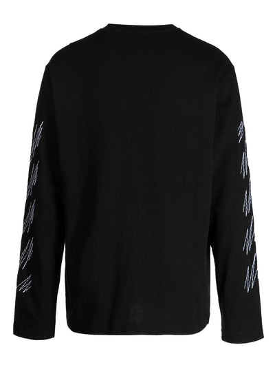 Off-White Stitch Diags Long Sleeve in Black