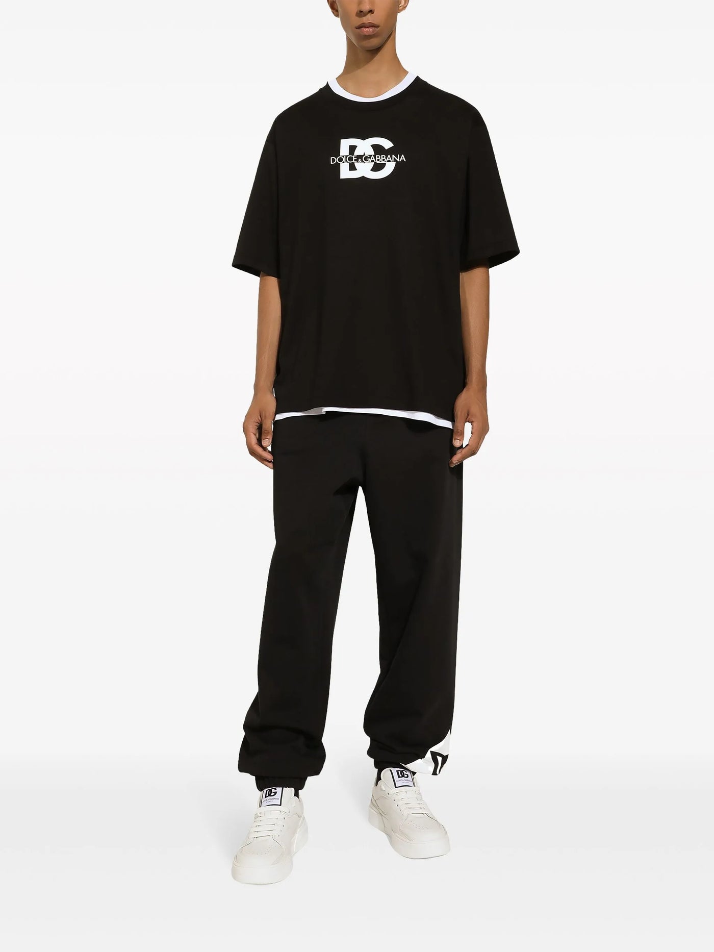 Dolce &amp; Gabbana DG T-shirt met print in zwart