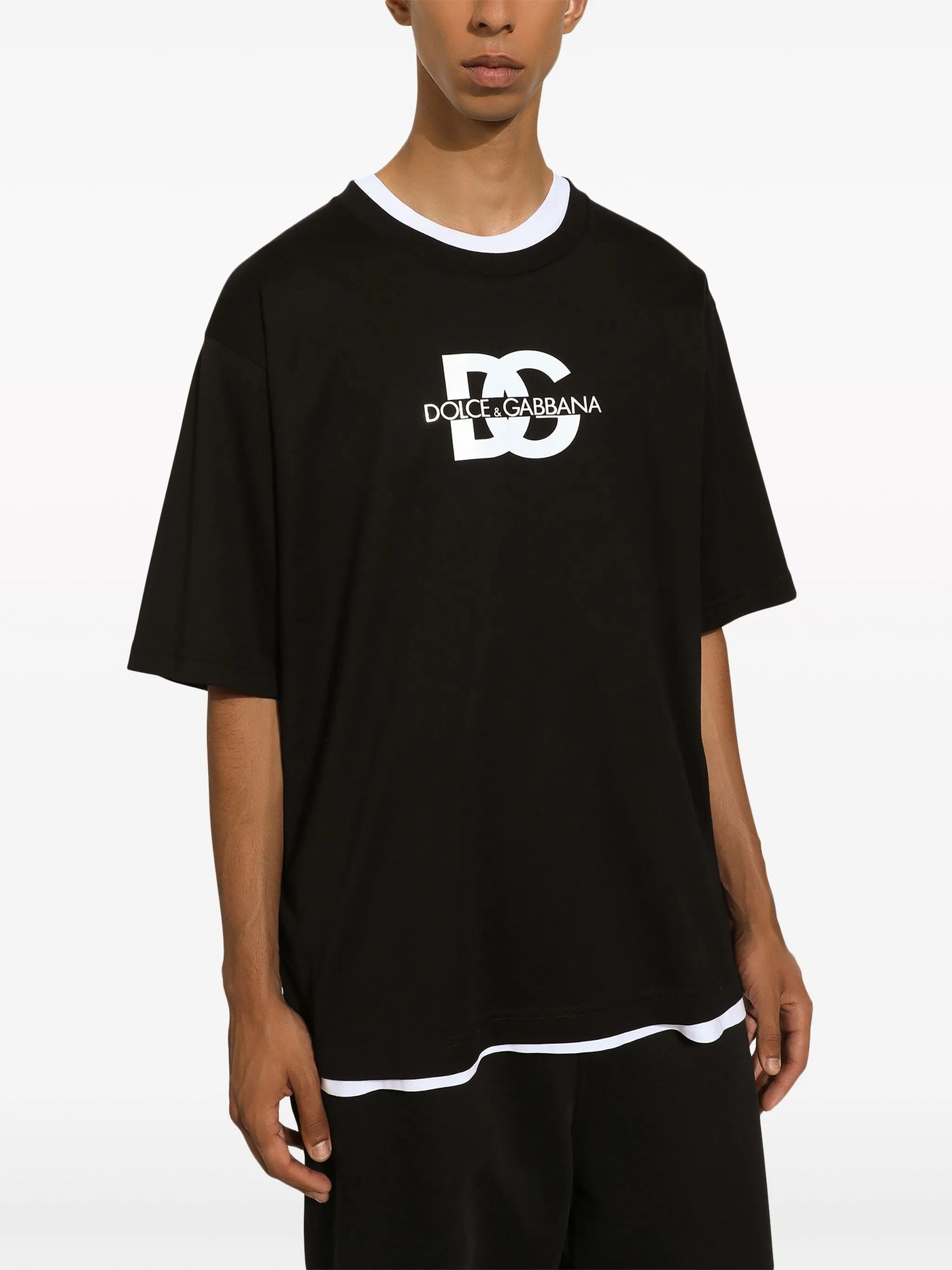 Dolce &amp; Gabbana DG T-shirt met print in zwart