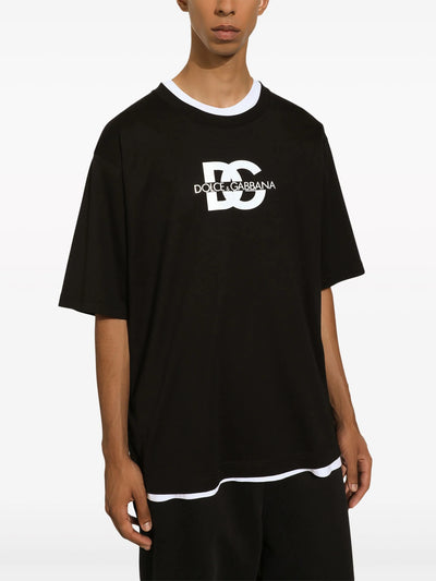 Dolce &amp; Gabbana DG T-shirt met print in zwart