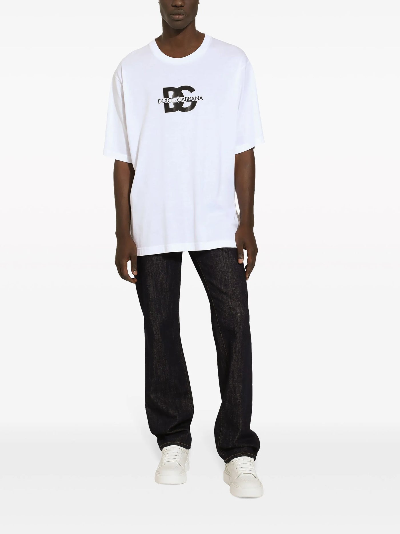 Dolce &amp; Gabbana DG T-shirt met print in wit
