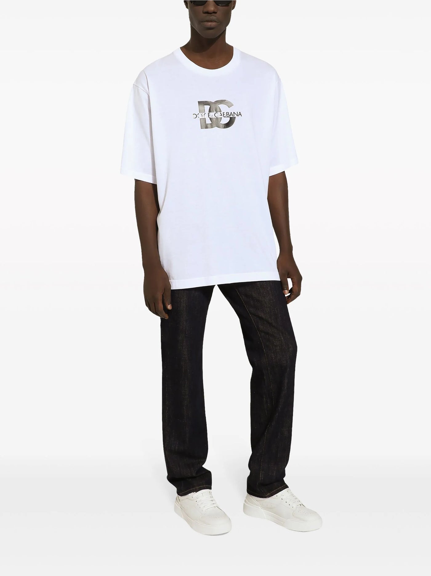 Dolce &amp; Gabbana DG T-shirt met print in wit