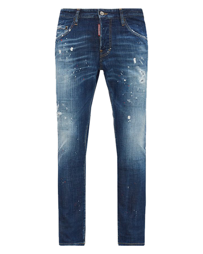 Dsquared2 DSQ2 Patch Ripped Skater Jeans in Blauw