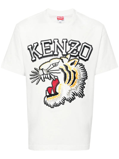 Kenzo Tiger Varsity Classic T-shirt in het wit