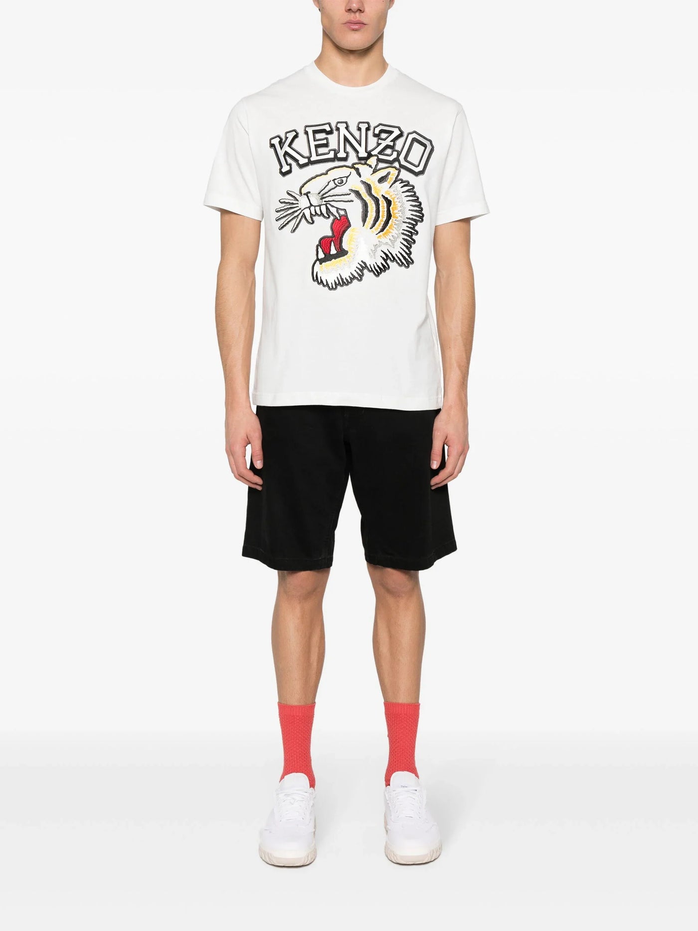 Kenzo Tiger Varsity Classic T-shirt in het wit
