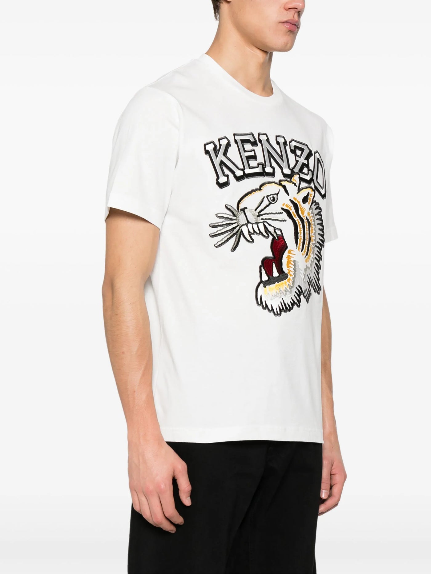 Kenzo Tiger Varsity Classic T-shirt in het wit