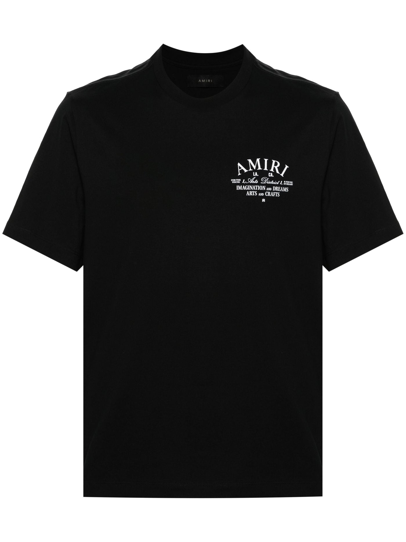 Amiri Art District Logo Bedrukt T-shirt in Zwart