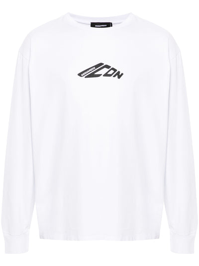 Dsquared2 New Generation Icon Logo Sweatshirt in het wit